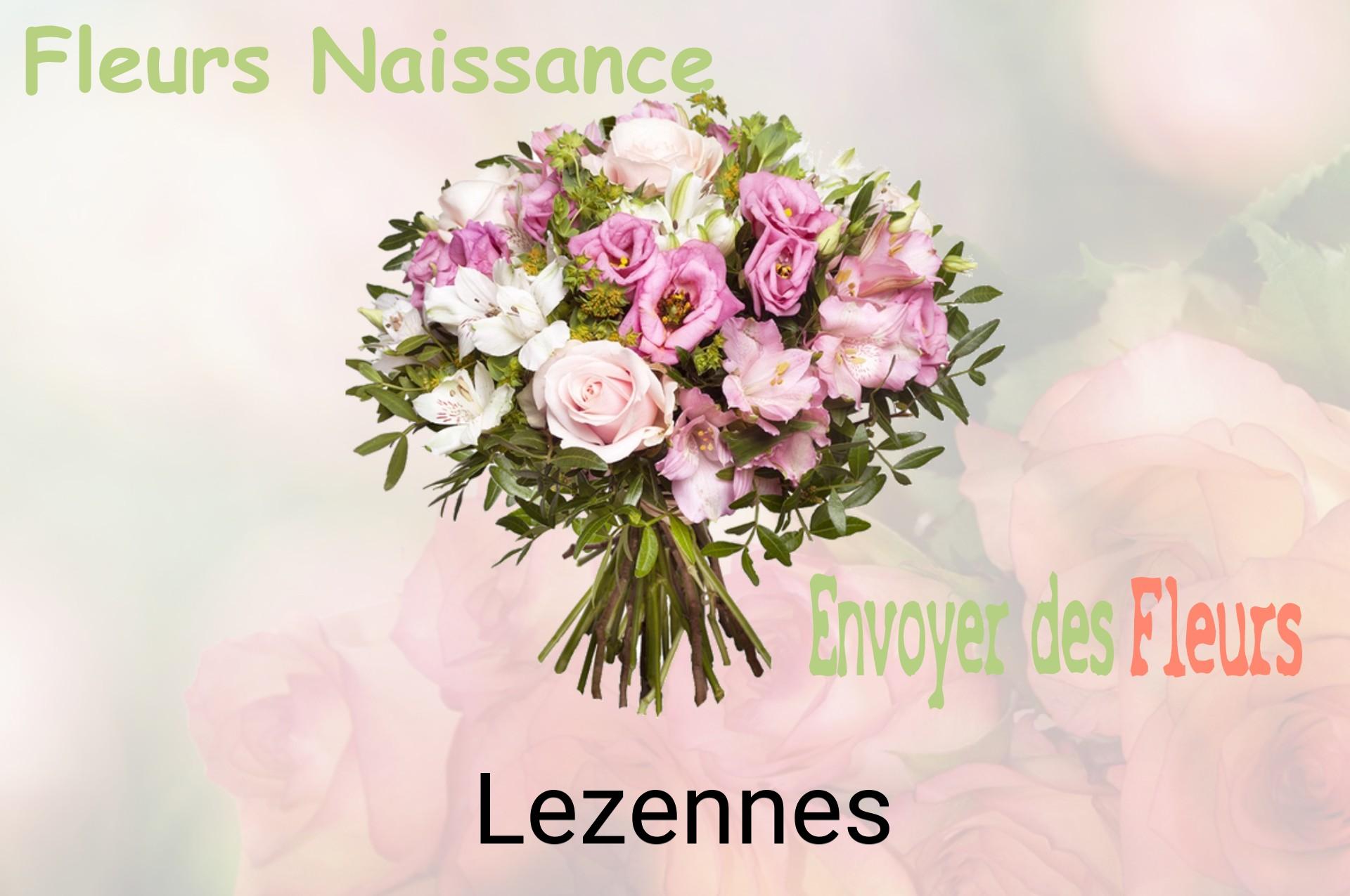 Bouquet de fleurs de naissance livré à Lezennes